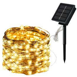 5M/10M/20M Solar Powered LED String Lights 8 Modes Waterproof Outdoor Garden Home Decoration - 20M