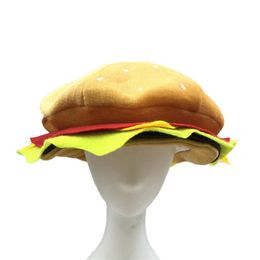 Party Masks WZCX Burger Funny Halloween Hat Personality Easter Sunday Unisex Tide Casual Beanie Adult Cap