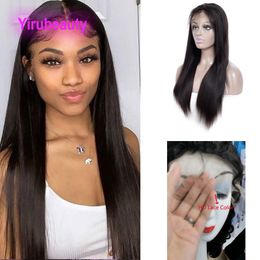 Brazilian Human Virgin Hair HD 13X4 Lace Front Wig 150% Density Straight Deep Wave Kinky Curly Yaki Water Waves 10-38inch Wigs