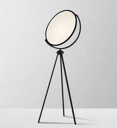 Modern Minimalist Art White Black LED Floor Lamp Nordic Living Room Decoration Lamp Bedroom Bedside Lamp Restaurant Tripod Light