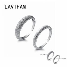 Cluster Rings 1 Pcs 925 Sterling Silver Cold Wind Twinkles Frosted Ring Adjustable Size Temperament Accessories Finger Jewelry263b
