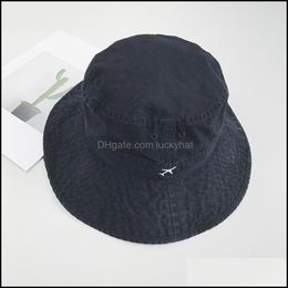 Wide Brim Hats Caps Hats, Scarves & Gloves Fashion Aessoriesfashion Embroidery Aeroplane Bucket Women Outdoor Sports Hip Hop Cap Men Summer F