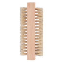 Wood Nail Brushes Two sided Natural Boar Bristles Wooden Manicure Dual Surface Hand Cleansing Brush RH1537