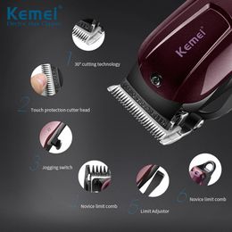 KEMEI 2600 Professional Electric Hair Trimmer Beard Shaver 100-240V Rechargeable Clipper Titanium Knife Cutting Machine Shavers