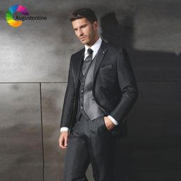 Mens Chalecos Plata Traje Negro Oferta Online | DHgate.com