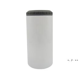 sublimation 16oz 4 in 1 tumbler blank can cooler white Stainless Steel straight tumbler by sea BBB14464