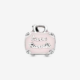 Genuine 925 Sterling Silver Lovely Travel Bag Charms Fit Pandora Original European Charm Bracelet Fashion Women Wedding Engagement Jewelry Accessories