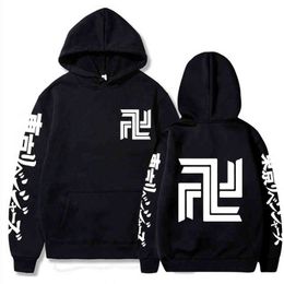 2021 Anime Tokyo Revengers Printed Hoodie Unisex Funny Streetwear Hip Hop Pullover Warm Clothes H1227
