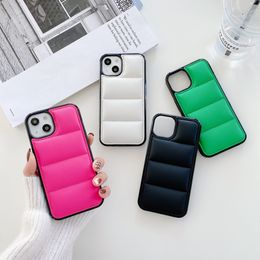 Fashion Down Jacket Cloth Cases For iPhone 13 12 11 Pro X XS Max XR 7 8 Plus SE The Puffer Case