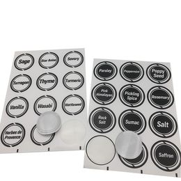 Customised 2inch Circle White PVC Waterproof Vinyl Stickers Labels Printed Sheet Packing Box Sealing Adhesive Label Sticker