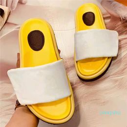 Men Pool Pillow Slipper Down Filling Nylon Letter Printed Comfort Mule Designer Women Leather Sunset Flat Slide Sandal 11