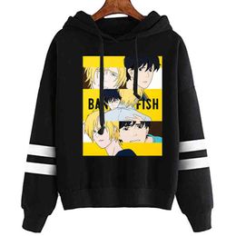 Mens Hoodies Banana Fish Men Women Pullovers Hoodies Sweatshirts Fashion Unisex Sweatshirts Male H1227