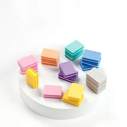 Fashion Colorful Nail Buffers Mini Sponge EVA Double Side Polish Nails Files Wholesale Manicure Tools for Beauty Salon