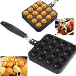 2022 takoyaki pan. 1 шт. 16 отверстий Takoyaki Maker Grill Toxogus Ball Plate Домашняя кулинария Формы Трена для выпечки для кухонных инструментов