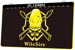 LD5884 Elite Killer Legendary Wile Sire 3D Engraving LED Light Sign Wholesale Retail