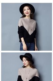Women's Knits Casual Style Women Solid Thin Knitted Sweater And Pullovers Batwing Sleeve Ladies Fashion Tops Female Autumn And Winter 2022