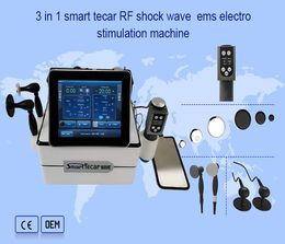 Professional Health Gadgets Multifunction 3 IN 1 Smart Tecar EMS Shock Wave Therapy Machine For Physiotherapy Fat Loss and Pain Relief,ED treatment