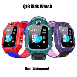 Q19 Anti-lost Smartwatches Z6 Kids Smart Watches Children LBS Location SOS Emergency Calling Camera SIM Card Slot Universal for Smartphones