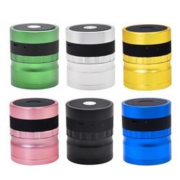 Honeypuff Premium Smoking Bluetooth Bookshelf Speakers Herb Grinder Pollen Catcher 62MM Diamond Shaped Teeth Tobacco Grinder