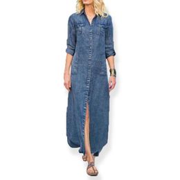 Vestito Dalla Donna Di Jeans A Maniche Lunghe Vendita Online | DHgate Italy