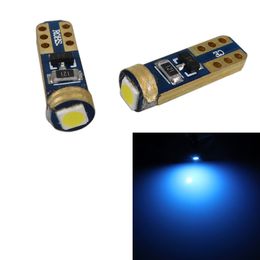 100x Super Bright Car Bulbs Ice Blue T5 3030 1SMD Canbus Error Free Instrument Cluster 37 73 74 79 17 57 LED Lights Bulb 12V