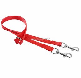 2 in 1 No Tangle Dual Dog Leash Candy Colour Double Quicklink Dogs Leashes Pet Supplies