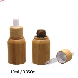 10ML 10pcs/lot Empty Bamboo Wooden Medicinal Liquid Dropper Bottle, High Grade Cosmetic Essential Oil Storagehigh qty