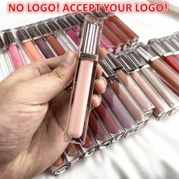 Wet Shiny Clear Lip Gloss Private label Moisturizing Lipgloss Shimmer Glitter Customized Liquid lipstick Accept your logo