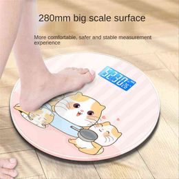 Weight Scale Shows Weather Temperature Home Bathroom Body Digital Scale With Electronic Smart LCD Display Bathroom Accessories H1229