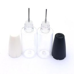 2021 10ML 15ML PET Clear Needle Bottle with Long Thin Needle Tip Dropper Bottle For oil Empty oil Accessories E Liquid