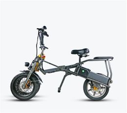 Electric Bike Foldable Mini Tricycle 14 Inches 1 Second High-End Electric Cycle Folding Easy Storage Ebike