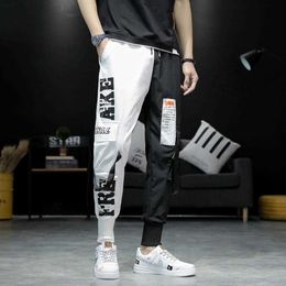 2021Casual Pants Men Military Tactical Joggers Patchwork Cargo Pants Men Multi-Pocket Fashions Black Male Trousers Dropshipping X0723