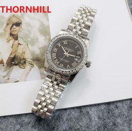 Top Brand Lady Watch President Diamonds Bezel Shell face Women 316L Stainless Steel Watches Lowest Price Womens Automatic Mechanical Wristwatch Gift