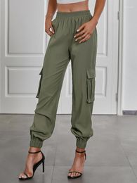 crazy pants UK - Women's Pants & Capris Double Crazy Elastic Waist Flap Pocket Side SKU: SW210610492455651