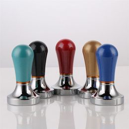 57.5MM Aluminium Coffee Tamper Espresso Extraction Barista Tools For Kitchen Accessories Cafe Beans Powder Press 210423