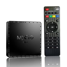 MX10 Mini TV Box Android 10 Fast Set top box 2.4G wifi 6K Smart Android 10.0 Media Player Google Voice Youtube 3D