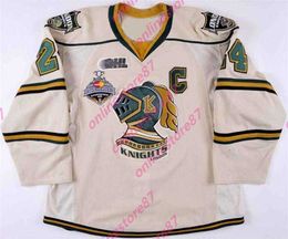 2011 Jarred Tinordi London Knights Game Worn Jersey 2012 Memorial Cup Photo Match Team Letter Vintage Hockey Jerseys Men Youth women