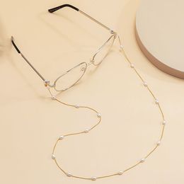 2021 Simple Glasses Chain Imitation Pearl Beaded Sunglasses Chain Anti-lost Glasses Chain Holder for Unisex Jewellery