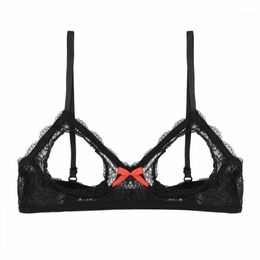 New Floral Lace Strappy Harness Party Bralet Unpadded Triangle Sheer Bra Top