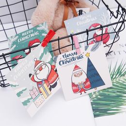 Merry Christmas Cards Blessing Greeting Card Envelope New Year Postcard Gift Xmas Party Accessories 30pcs/ lot