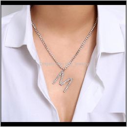 & Pendants Jewelryfashion Simple Temperament Letter Pendant Necklaces Geometric Necklace Trendy Jewellery For Women Girl Drop Delivery 2021 Yep