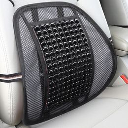 Seat Cushions Car Wooden Bead Lumbar Support Summer Breathable Massage Cushion Office Wholesale