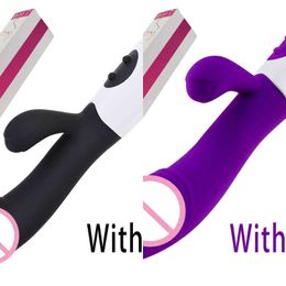 NXY Dildos Female Silicone G-spot Dildo, Double Vibration Rabbit Vibrator, 10 Speed Clitoris and Vagina Massager, Adult Sex Toy1210