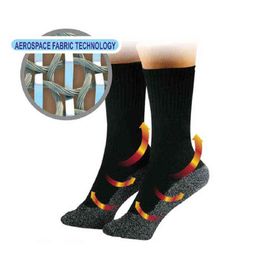 Outdoor Sports Cycling Socks Women Men Warm Stockings Winter Aluminised Fibers Thermal Long Y1222