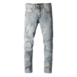 Luxury designers Mens jeans Distressed Hip Hop Denim Men Fashion Streetwear men's clothing 20ss Europe and America bike motorcycle rock revival pants