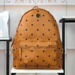 Large Capacity Backpack Travel Waterproof Printed Mini Backpacks Unisex Letter Genuine Leather Sequins Zipper Soft Satchels Compartment Women Fashion School Bag