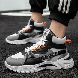 Men Ankle Boots Outdoor Autumn Sneakers Non-slip Lace Up Walk Male Casual Flats Work Shoes Fashion Comfortable