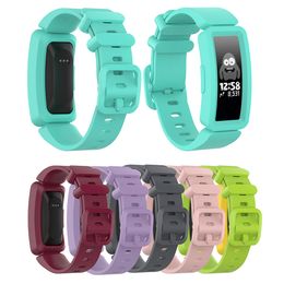 Silicone Band For Fitbit Ace 2 ACE2 Soft Watch Strap Wrist Band Kids Smartwatch Bracelet Accessories