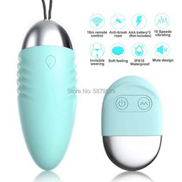 USB clitoris stimulator Waterproof Wireless Vibrating Jump Sex Remote Control Bullet Vibrator Sex Toys for Women 10 Speed P0822