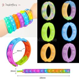 -Dhl le plus rapide bracelet simple bracelet de bracelet sensoriel fidget sensorielle push bulle anti-stress anti-stress pour adultes enfants fidget jouet bs14